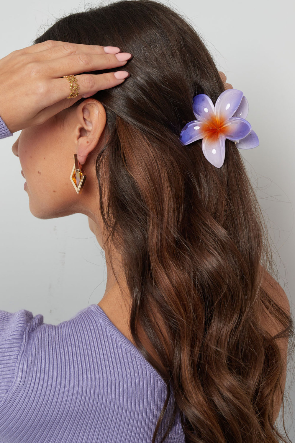 Barrette À Cheveux Fleur D'hawaï Image2