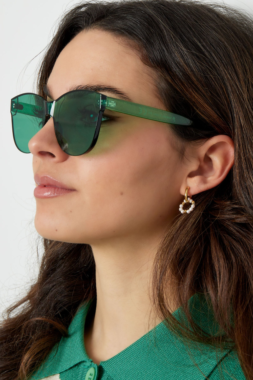 Lunettes De Soleil Tendance Unicolore h5Image3
