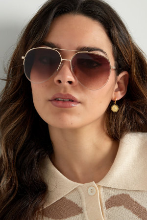 Lunettes De Soleil Style Aviateur - Violettes h5 Image2