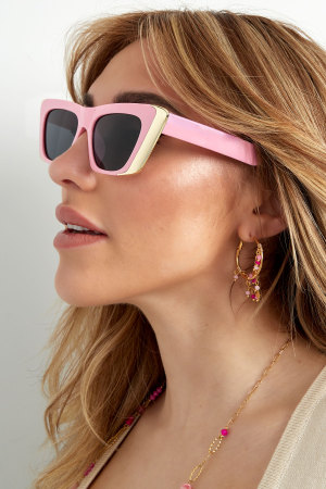 Lunettes De Soleil Sun Savvy - Couleur Or Noir h5 Image3