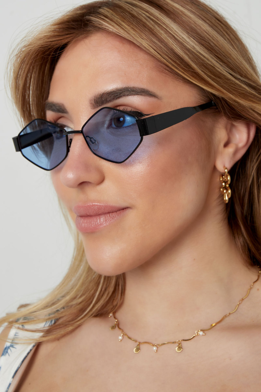 Lunettes De Soleil Toute La Nuit - Couleur Or Noir Image2