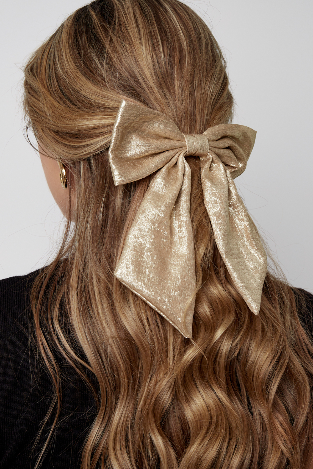 Pince À Cheveux Noeud - Blanc Argent h5Image2