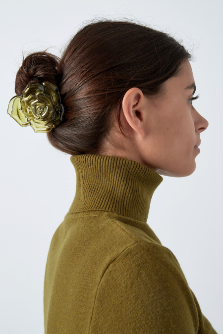 Pince à cheveux rose 2