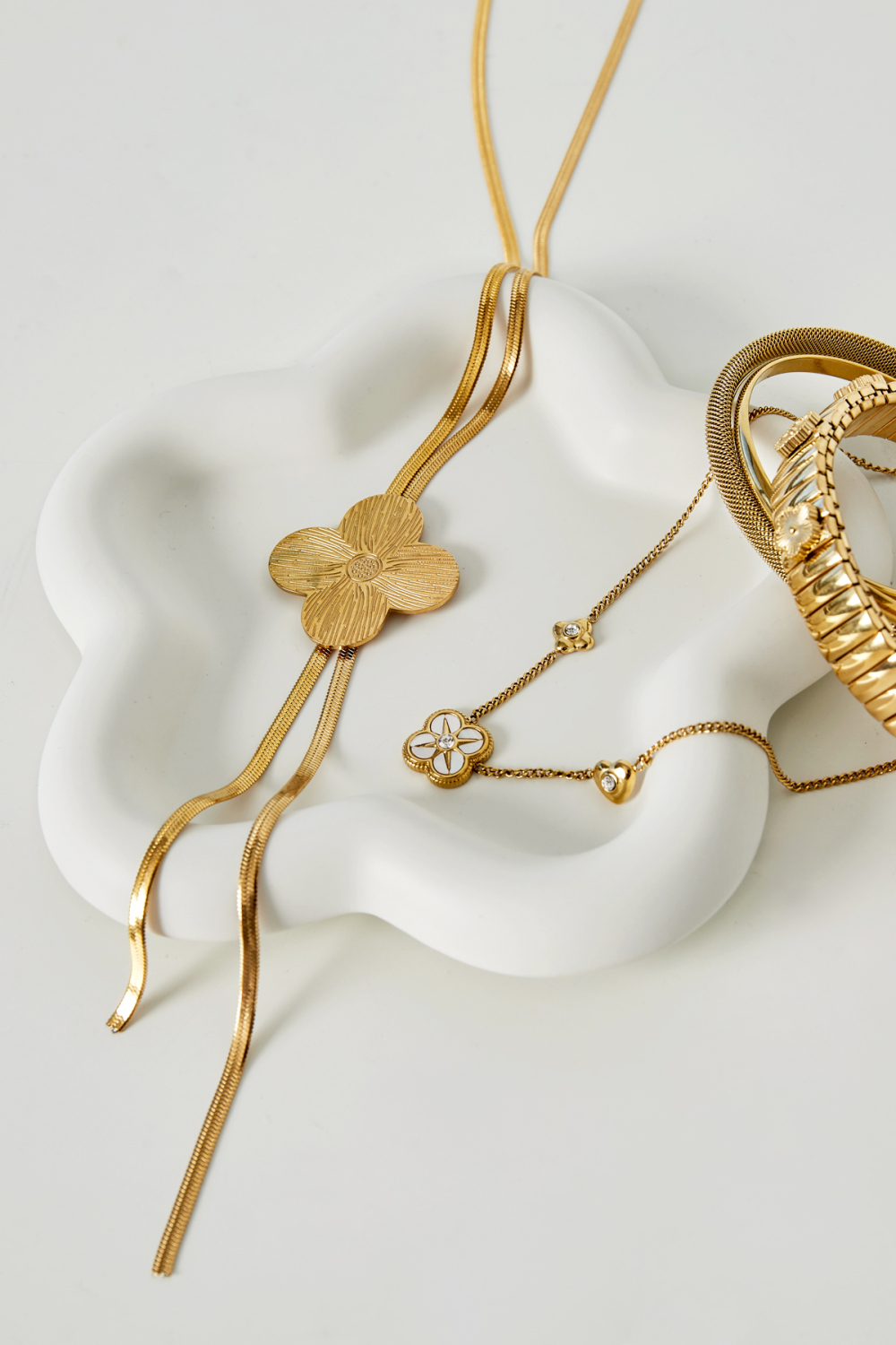 Présentoir À Bijoux En Forme D'étoile Fleurie h5Image2