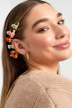 Set De Pinces À Cheveux Fleurs D'hawaï - Multi h5 Image3