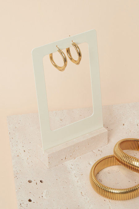 Présentoir de boucles d'oreilles en pierre petit format 2