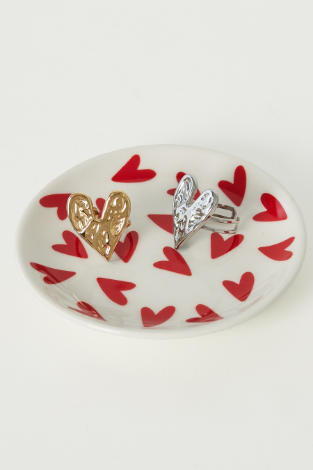 Plateau à bijoux en forme de cœur 2