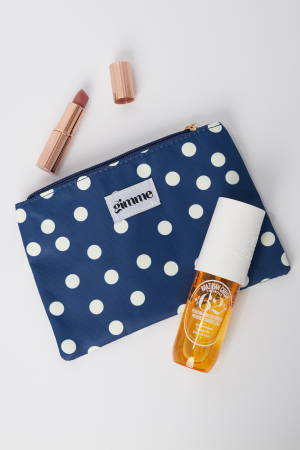 Trousses De Maquillage À Pois En Polyester, Accessoires Quotidiens Décontractés h5 Image3