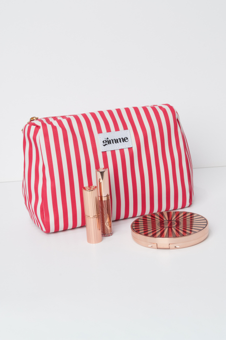Trousse de maquillage petites rayures 2