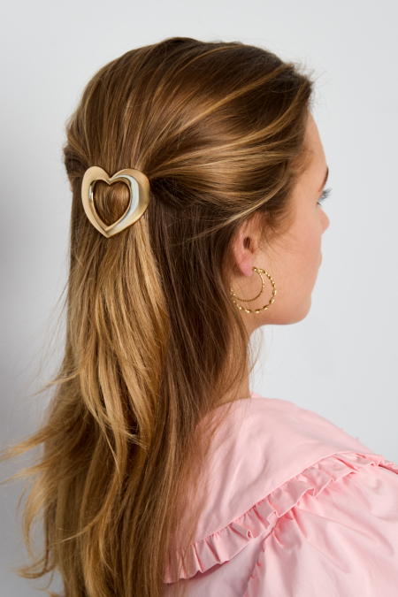 Pinces à cheveux en forme de cœur, accessoires quotidiens en alliage 2