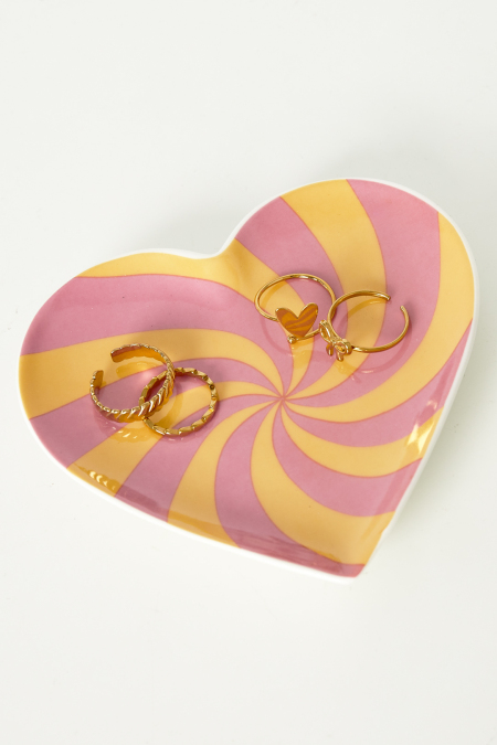 Plateaux à bijoux en forme de cœur tourbillonnants 2