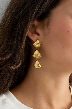 Boucles D'oreilles Élégantes En Acier Inoxydable h5 Image2