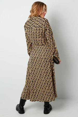 Robe Maxi Femme En Polyester Imprimé Géométrique Fente Haute h5 Image7