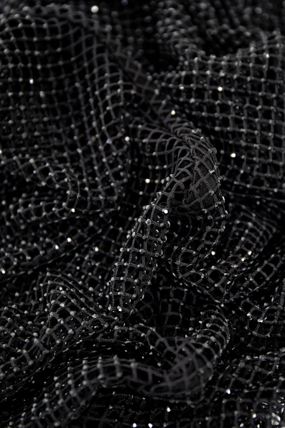 Robe Maxi Femme En Maille Polyester Design À Panneau Transparent h5Image4