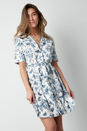 Robe Mini Femme En Polyester Style Wrap Imprimé Floral h5 Image2