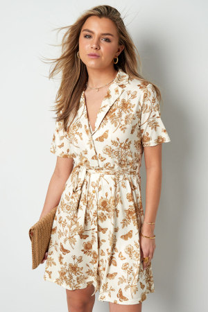 Robe Mini Femme En Polyester Style Wrap Imprimé Floral h5 Image8