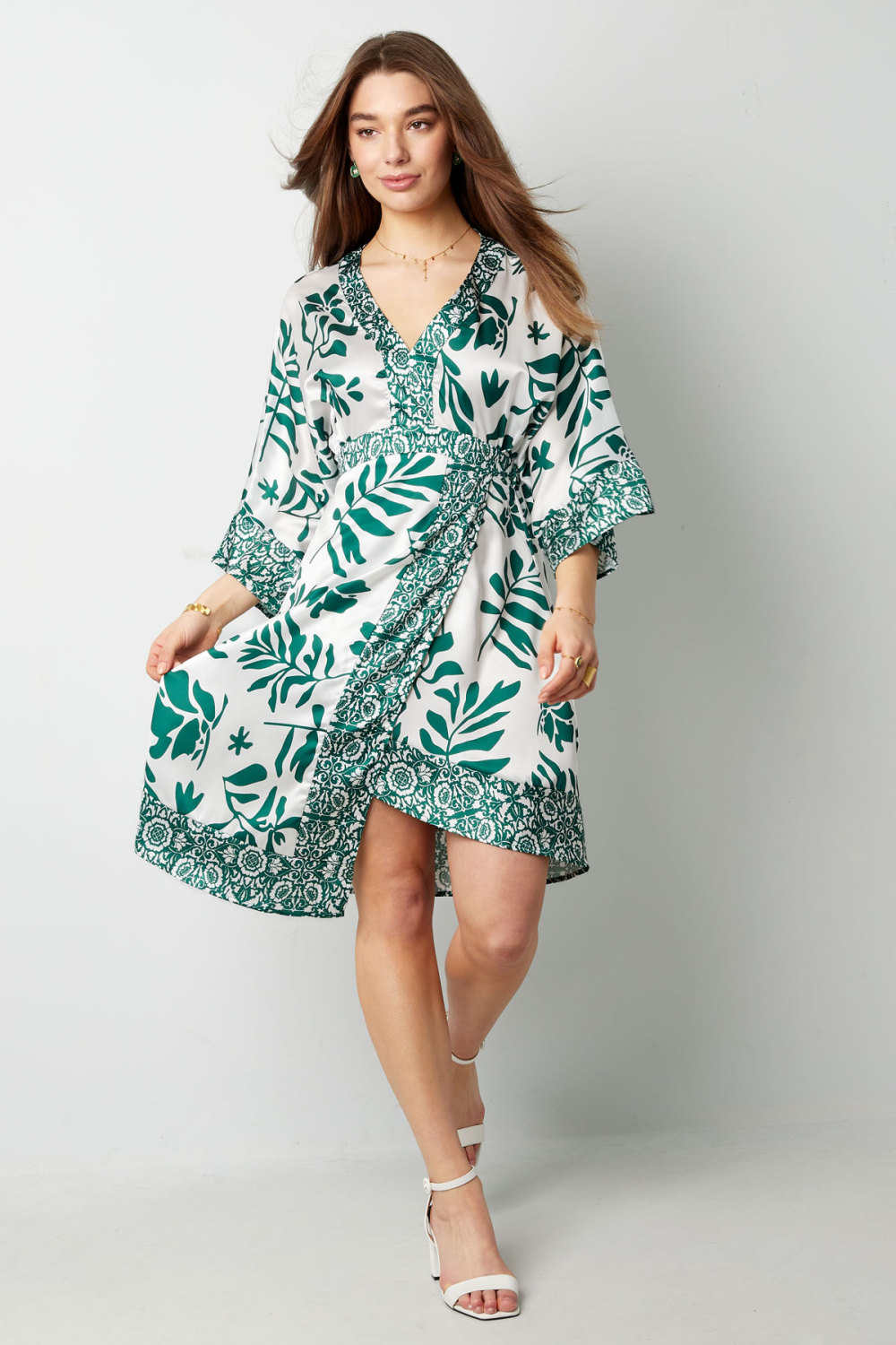 Robe Mini Femme En Polyester Imprimé Floral Bohème h5Image7