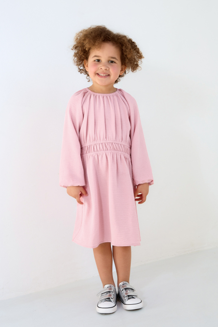 Robe Mini Femme en Polyester Plissée Ceinture Élastique