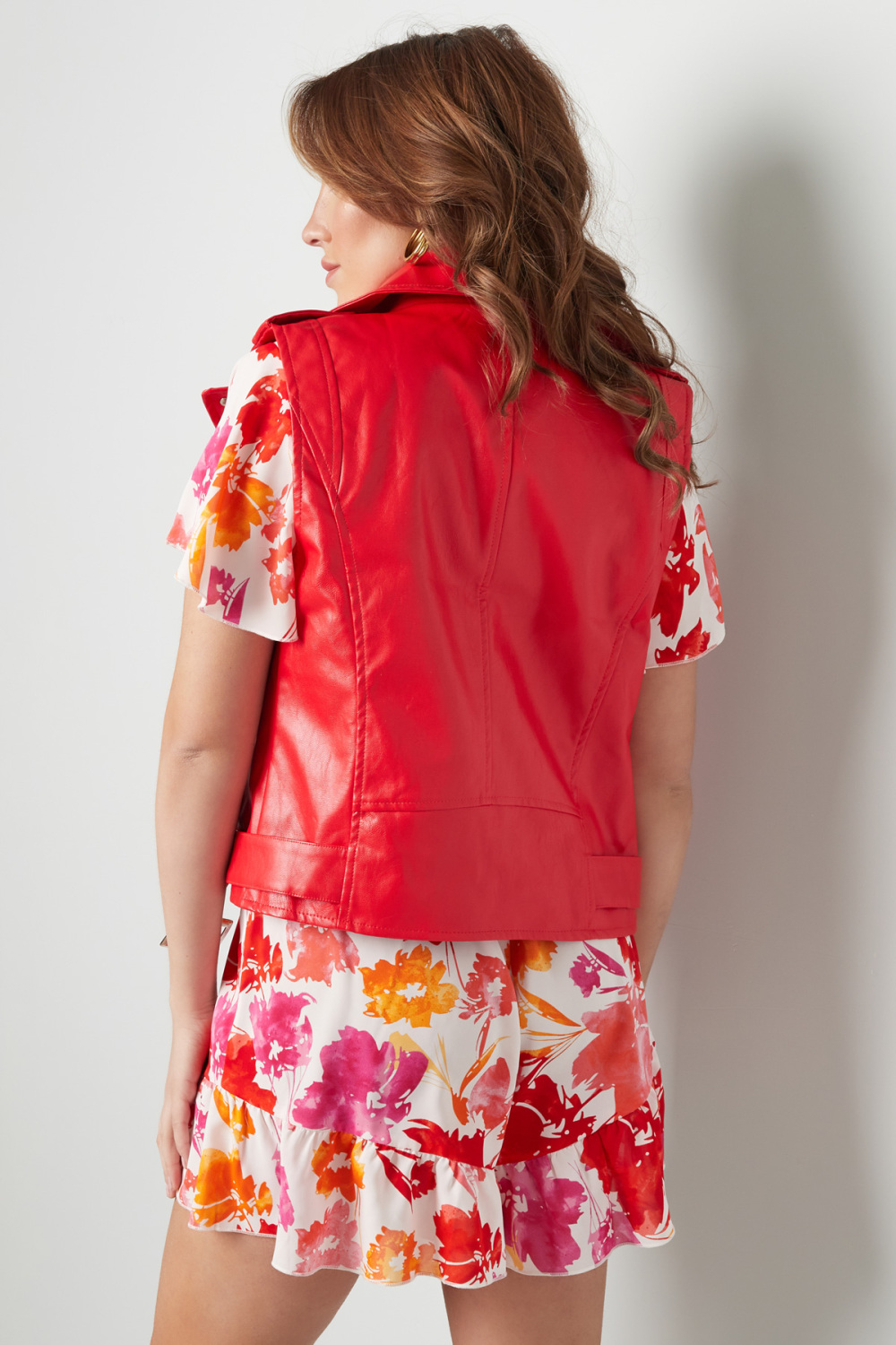 Gilet Cuir Pu - Noir S h5Image9