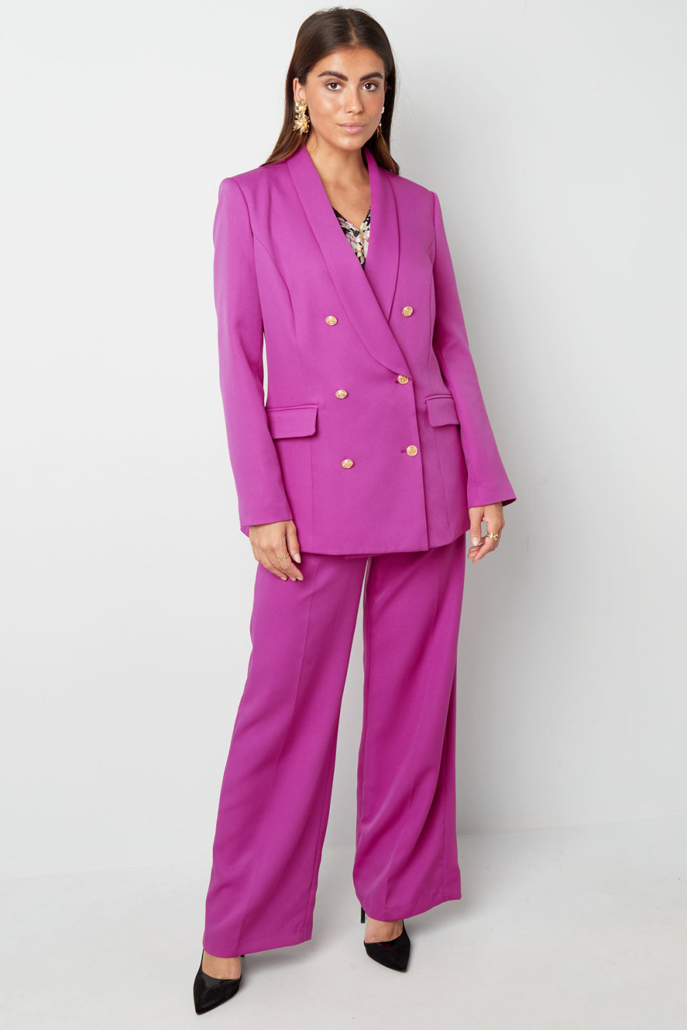 Blazer Oversize Boutons Dorés Image8