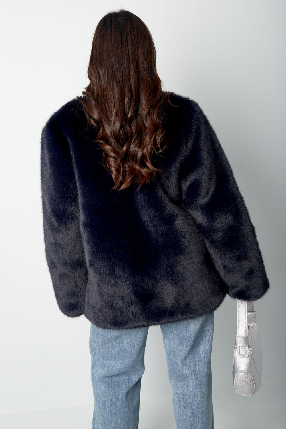 Manteau En Fourrure Synthétique Femme Chaud Manches Longues Image5