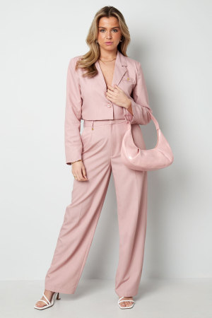 Ensemble De Costume Femme En Polyester Coupe Courte Veste Style h5 Image4