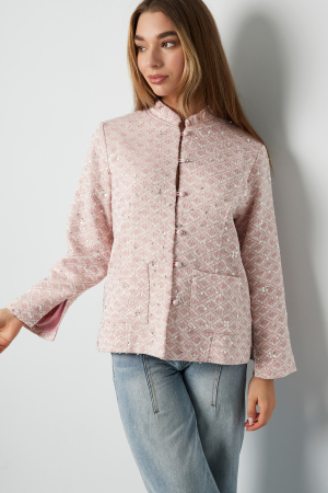 Veste Femme En Polyester Style Chinois Motif Brodé h5 Image4