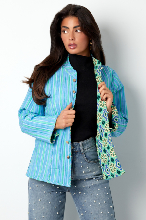 Veste Femme En Rayonne Imprimé Géométrique h5 Image7