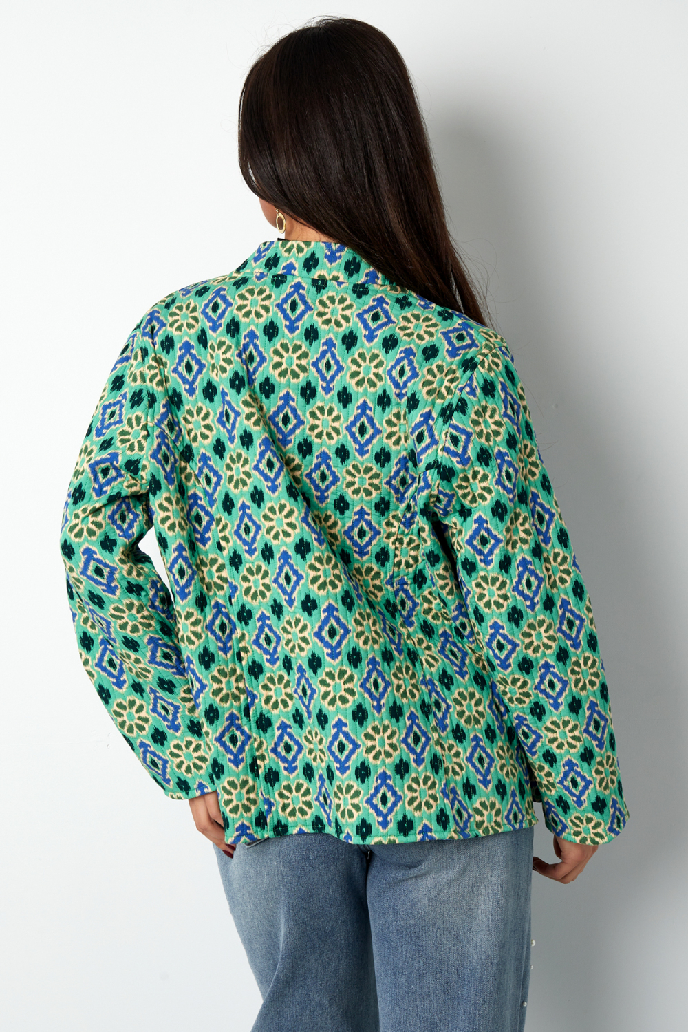 Veste Femme En Rayonne Imprimé Géométrique Image6