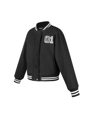 Veste Bomber Femme En Polyester Sportive Numéro Brodé h5 Image5