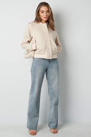 Veste Bomber Femme En Polyester Sportive Numéro Brodé h5 Image9