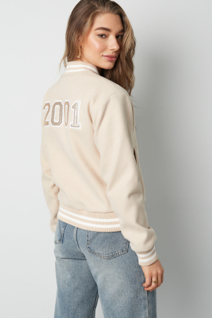 Veste Bomber Femme En Polyester Sportive Numéro Brodé h5 Image10