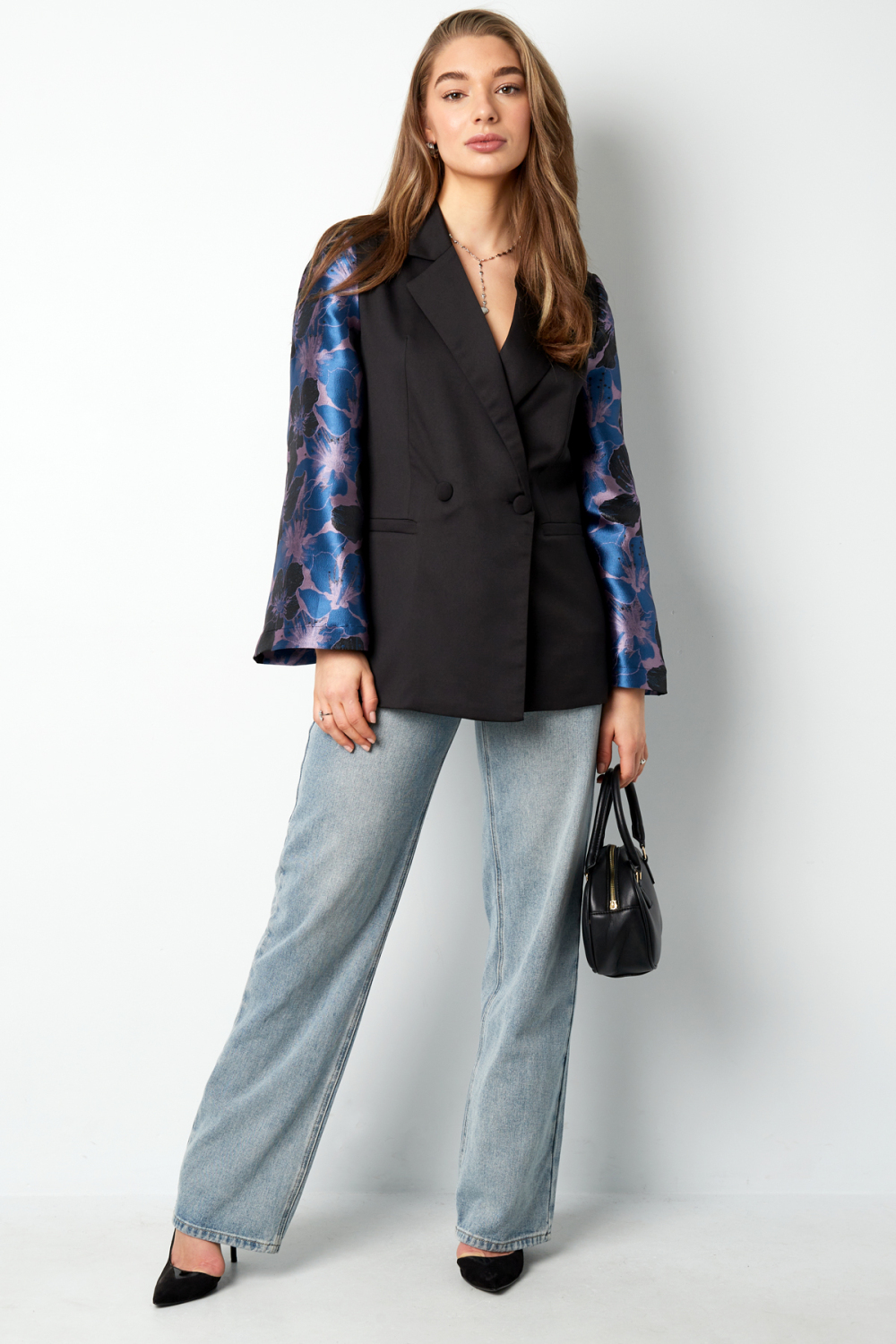 Ensemble De Costume Femme En Polyester Design Manches Fleuries Image6