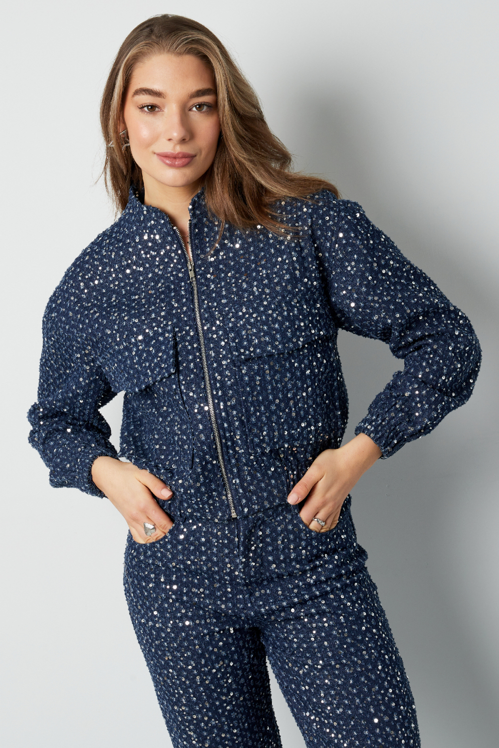 Veste Courte Femme En Polyester Style Sportif Motif Imprimé Image6