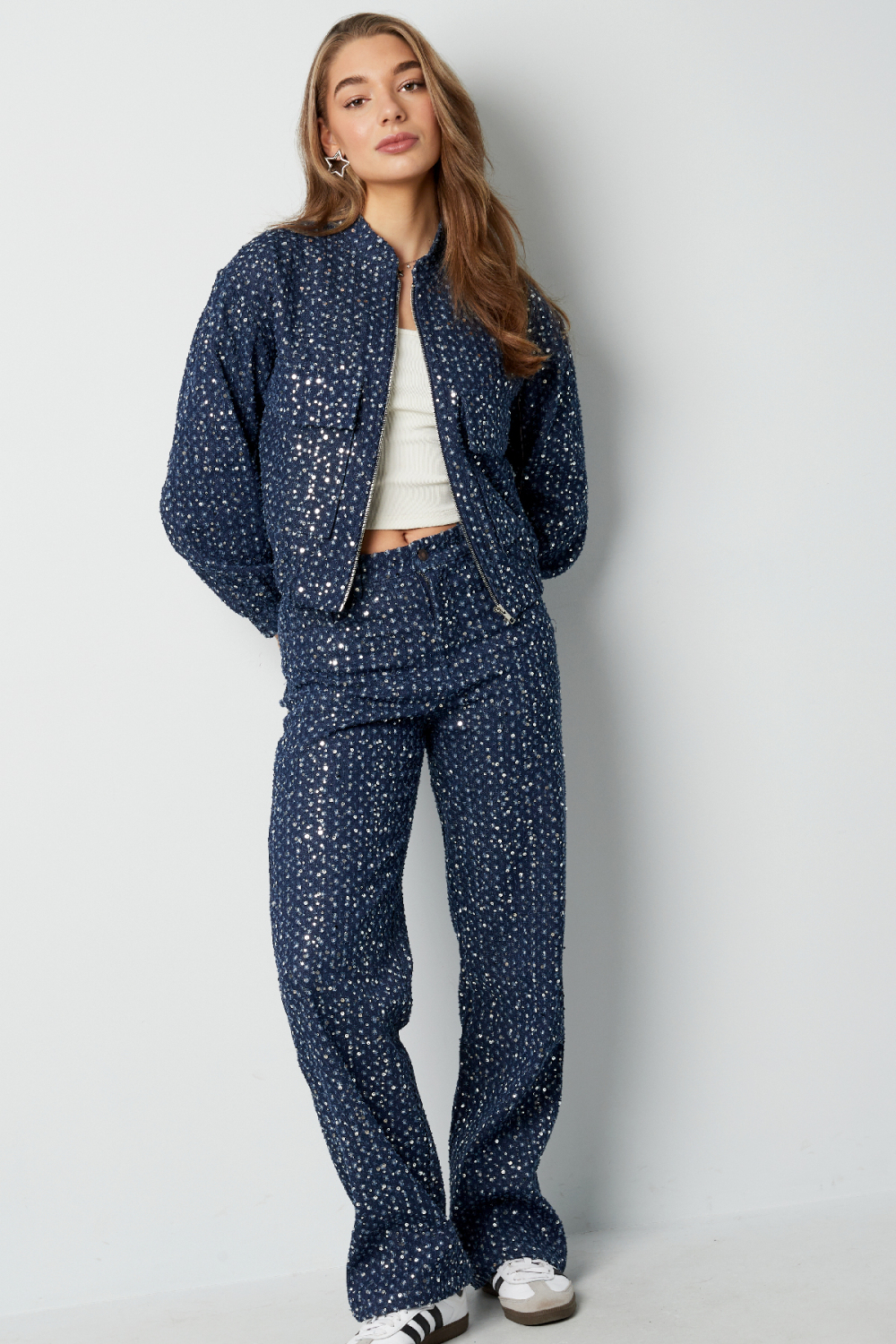 Veste Courte Femme En Polyester Style Sportif Motif Imprimé Image7
