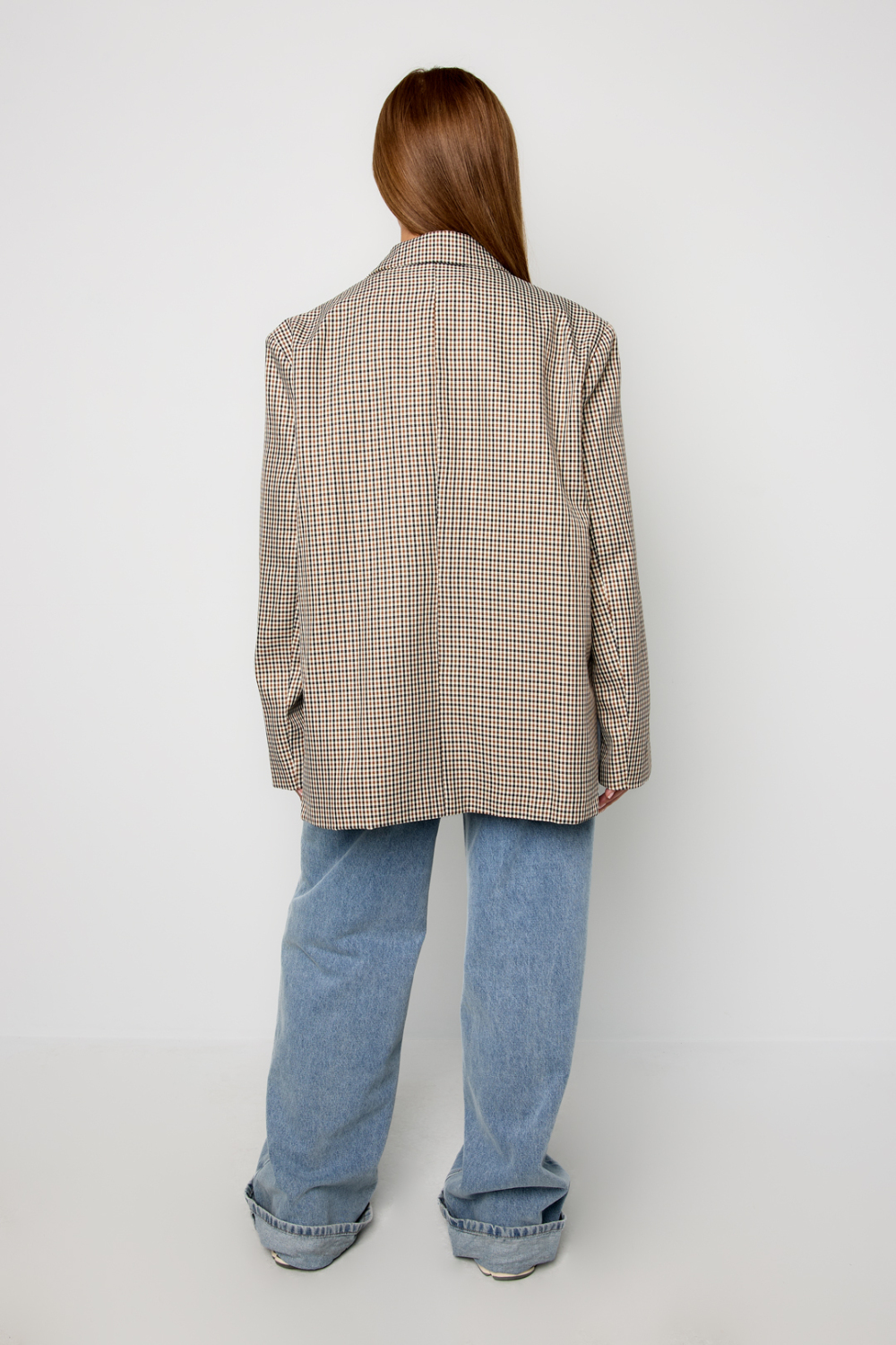 Blazer À Carreaux Oversize (Pack With Plastic Bag) h5Image7