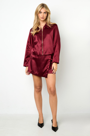 Tissu Polyester Fibre Veste Femme Casual Automne/Hiver Couleur Unie h5 Image9