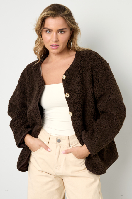 manteau en peluche