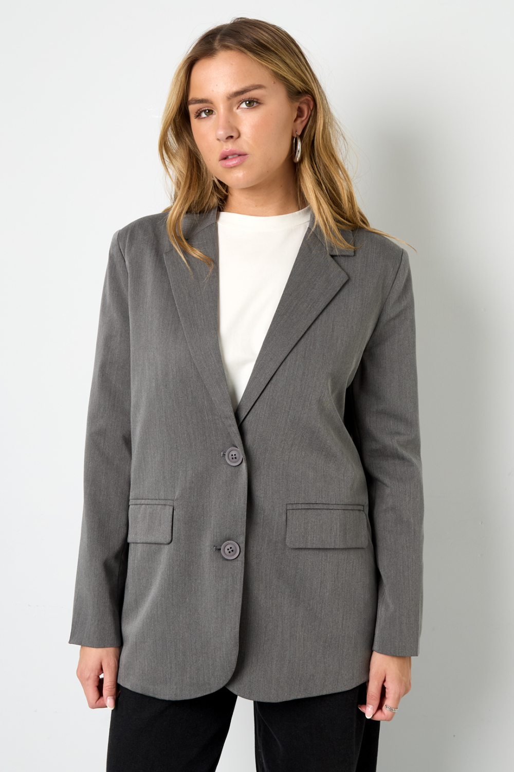 Tissu Polyester Fibre Veste Femme Élégante Lettres Image11