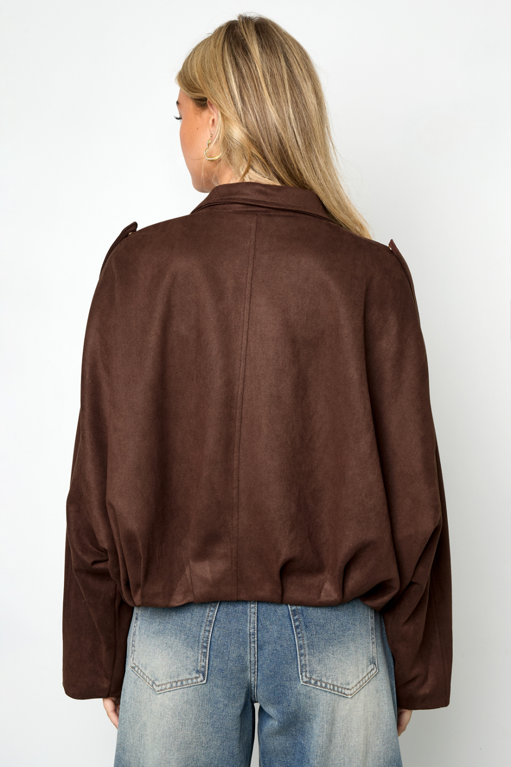 Veste Femme En Fibre De Polyester Tissée Style Décontracté Automne/Hiver Image7