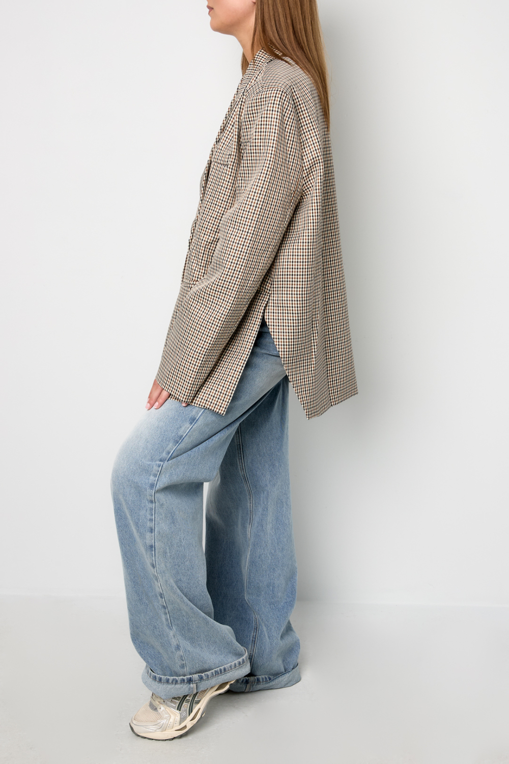 Blazer À Carreaux Oversize (Pack With Plastic Bag) h5Image6
