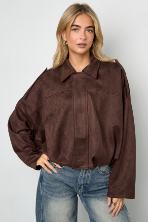 Veste Femme En Fibre De Polyester Tissée Style Décontracté Automne/Hiver h5 Image4