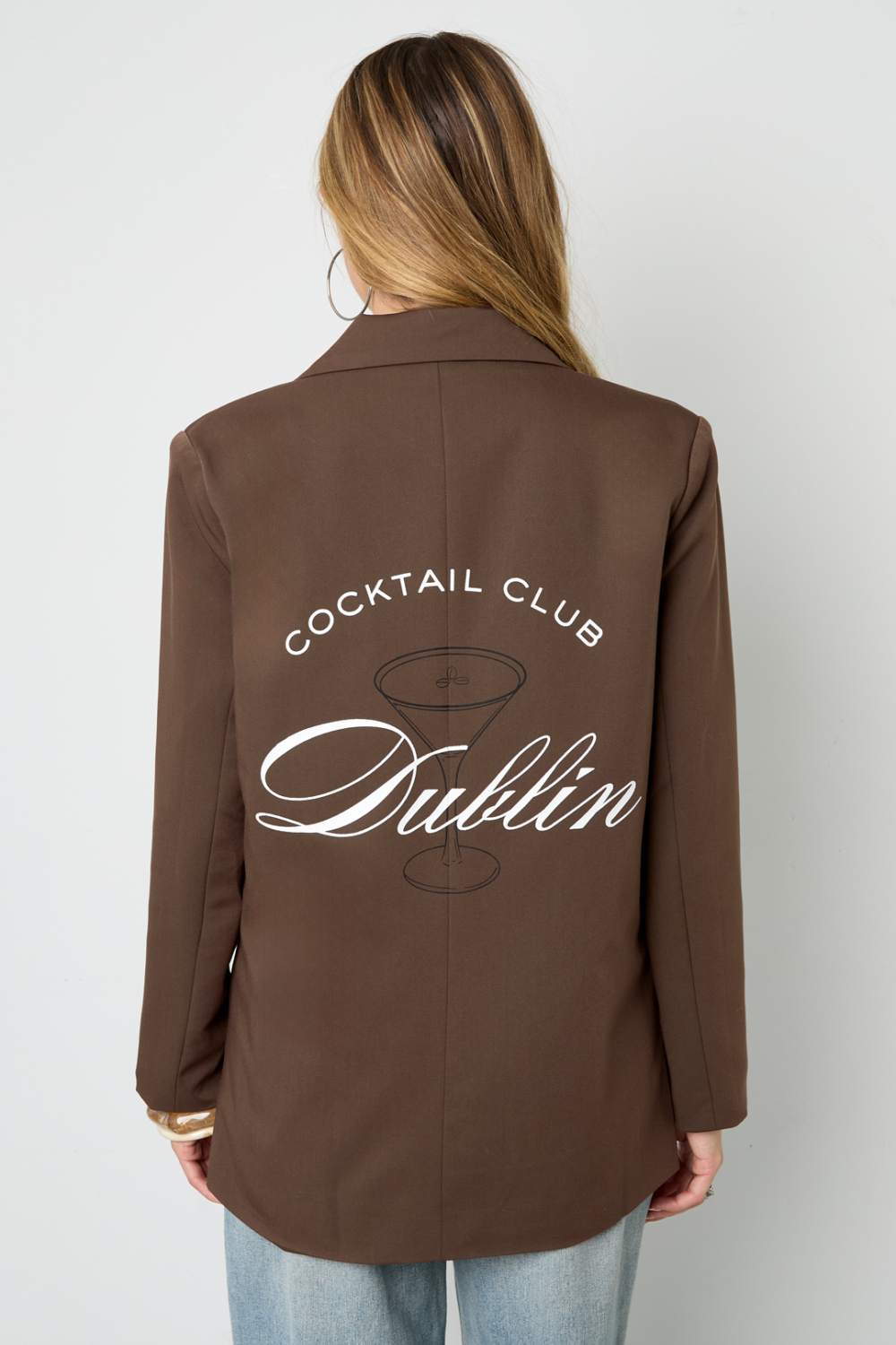 Tissu Polyester Fibre Veste Femme Élégante Lettres Image12