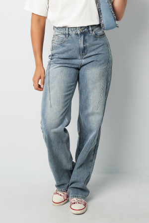 Jean Large À Taille Haute Pour Femme h5 Image2