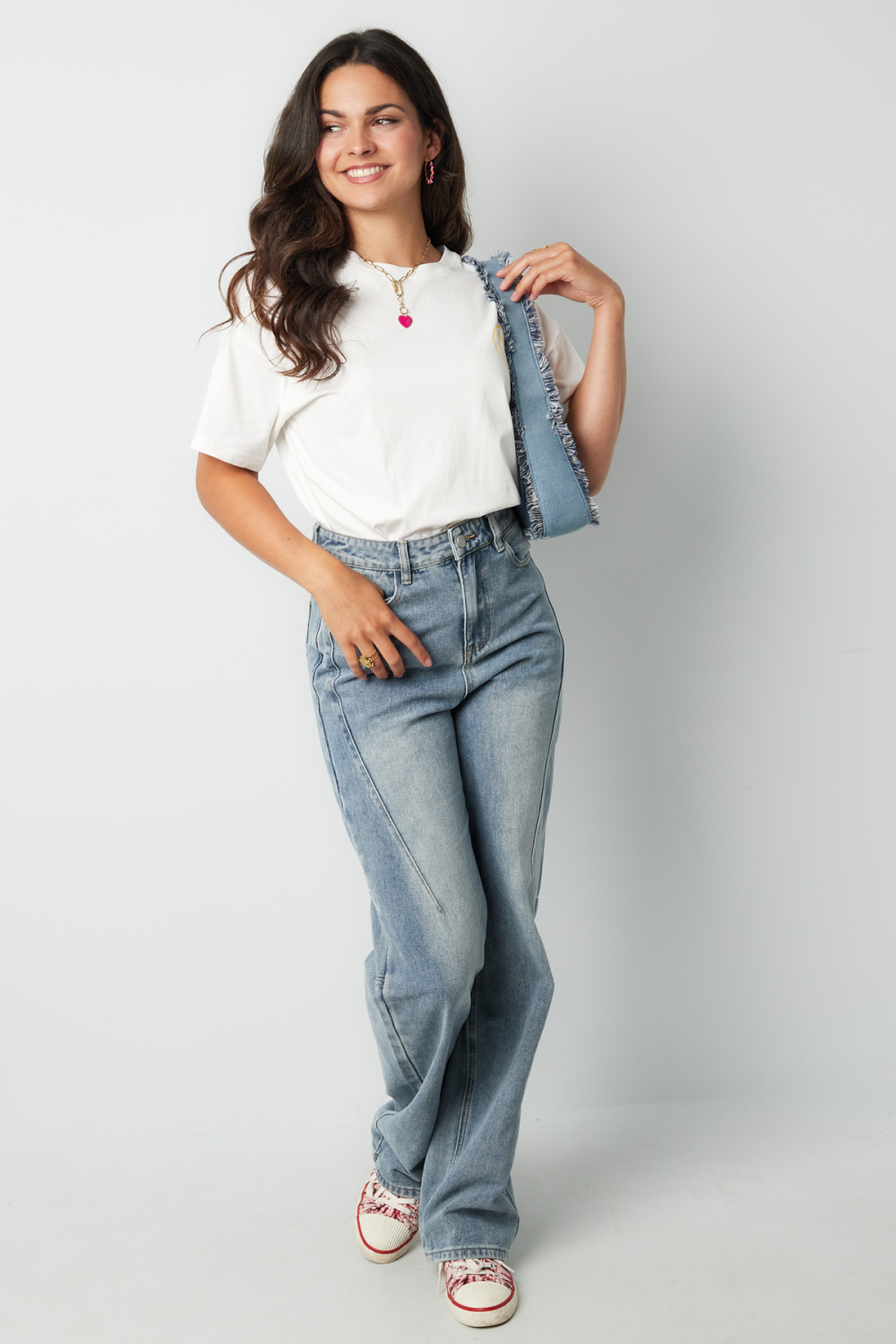 Jean Large À Taille Haute Pour Femme Image6