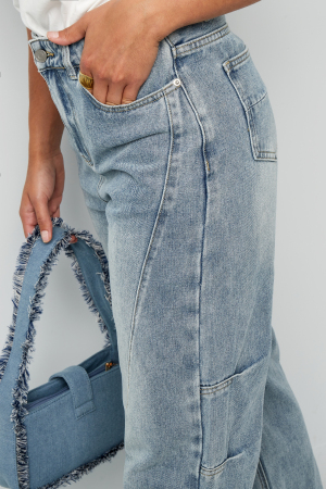 Jean Large À Taille Haute Pour Femme h5 Image7
