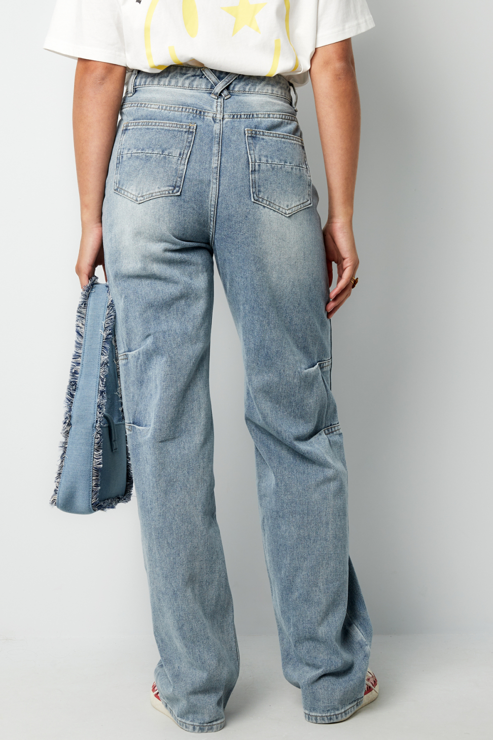 Jean Large À Taille Haute Pour Femme Image8