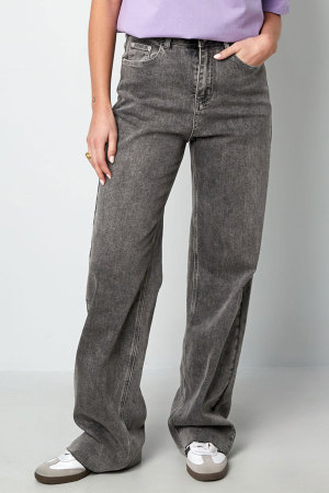 Cotton Woven Femme Pantalon Droit Casual Solid Color h5 Image6