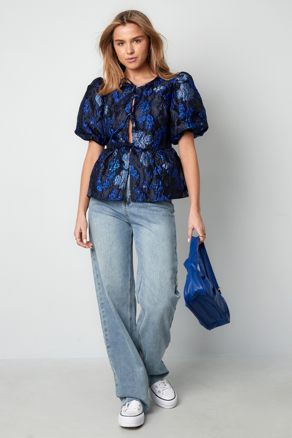 Cotton Woven Femme Pantalon Droit Casual Solid Color Image7