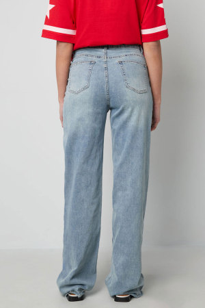 Cotton Woven Femme Pantalon Droit Casual Solid Color h5 Image3